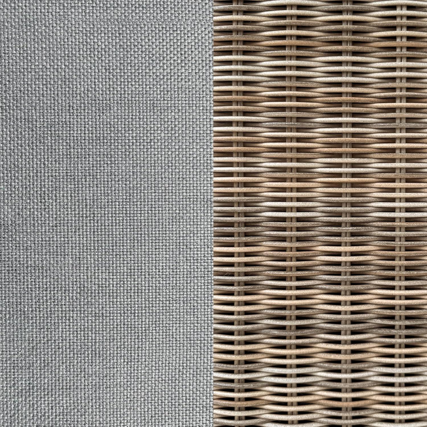 image:imageMartha Stewart Lily Pond Set of 2 IndoorOutdoor Weathered Gray Rattan Wicker Patio Dining Armchairs Gray Seat Cushions Stacks Up to 8 High 300 Lb Static WeightSet of 1