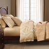 Martha Stewart – Queen Size Quilt Set, Soft & Smooth Sateen Bedding with a Light and Breathable Feel, 3 Piece Bed Set with Matching Pillowcases (Fern Embroidery Grey)(Fern Embroidery Beige)