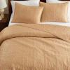 Martha Stewart – Queen Size Quilt Set, Soft & Smooth Sateen Bedding with a Light and Breathable Feel, 3 Piece Bed Set with Matching Pillowcases (Fern Embroidery Grey)(Fern Embroidery Beige)