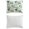 Martha Stewart – Queen Size Quilt Set, Soft & Smooth Sateen Bedding with a Light and Breathable Feel, 3 Piece Bed Set with Matching Pillowcases (Fern Embroidery Grey)(Hydrangea Floral Beige)