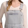Martha Stewart Convertible Overall, Denim Utility Jumpsuit, Adjustable Cotton Workwear, Stretch Bibs(Bleach Wash)