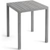 Martha Stewart Bedford 35.5″ Square Bar Height Patio Table with Trestle Base, Indoor-Outdoor Aluminum Dining Table with Seating for 4, Brushed Gray Woodgrain Finish(Grey)