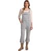 Martha Stewart Convertible Overall, Denim Utility Jumpsuit, Adjustable Cotton Workwear, Stretch Bibs(Bleach Wash)