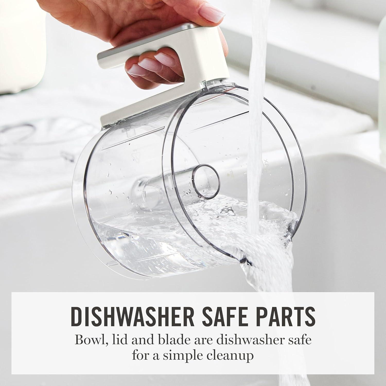 image:imageMartha Stewart 3 Cup Electric Food Chopper Vegetable amp Herb Mini Food Processor 24oz BPAFree Bowl Stainless Steel Blades Pour Spout Dicing Mincing Chop amp Puree Dishwasher Safe LinenLinen White