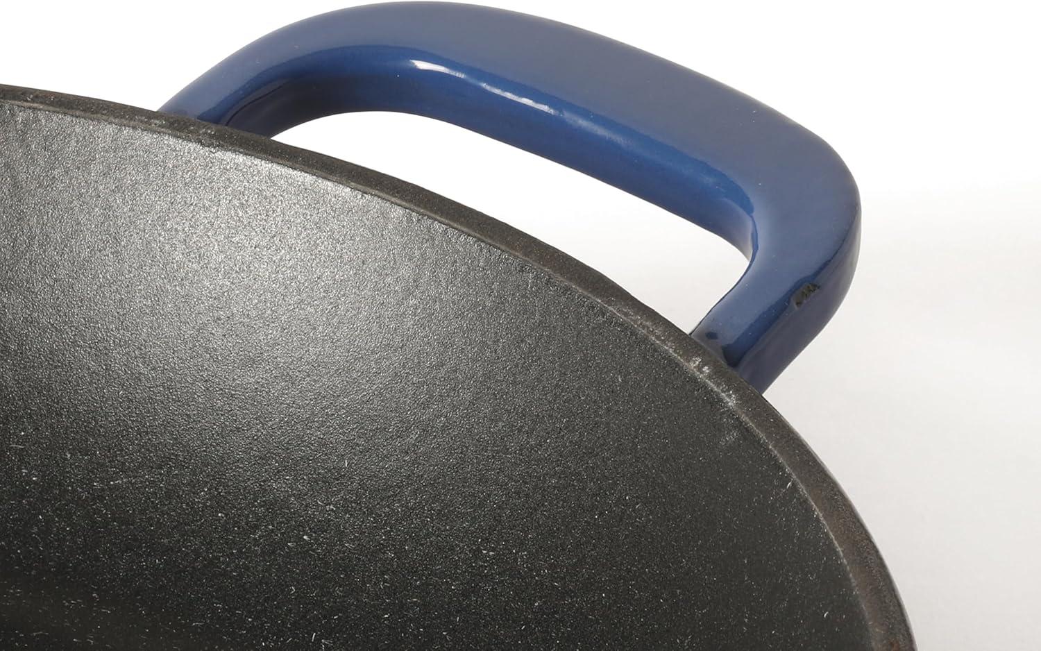 image:imageMartha Stewart Gatwick 12 Enameled Cast Iron Skillet PFASFree Classic Red Exterior with Matte Black Enamel Interior Rust Resistant Oven SafeClassic Blue