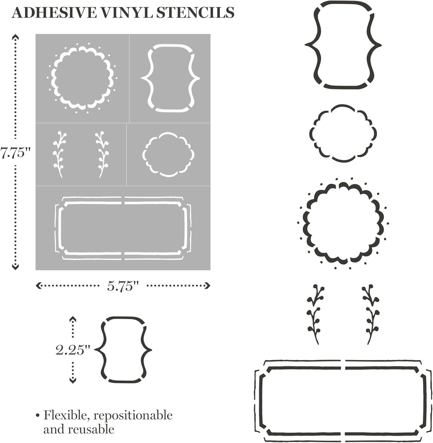 image:imageMartha Stewart Vinyl Stencil Kit 6 Pc Script