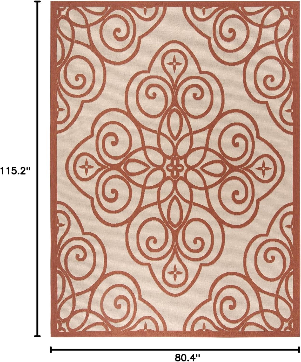 image:imageMartha Stewart x SAFAVIEH Outdoor Area Rug Collection 8 x 112 Cayenne Weather Resistant amp Washable Ideal for Patio Backyard Mudroom Deck Dining Space MSR4244231Cayenne
