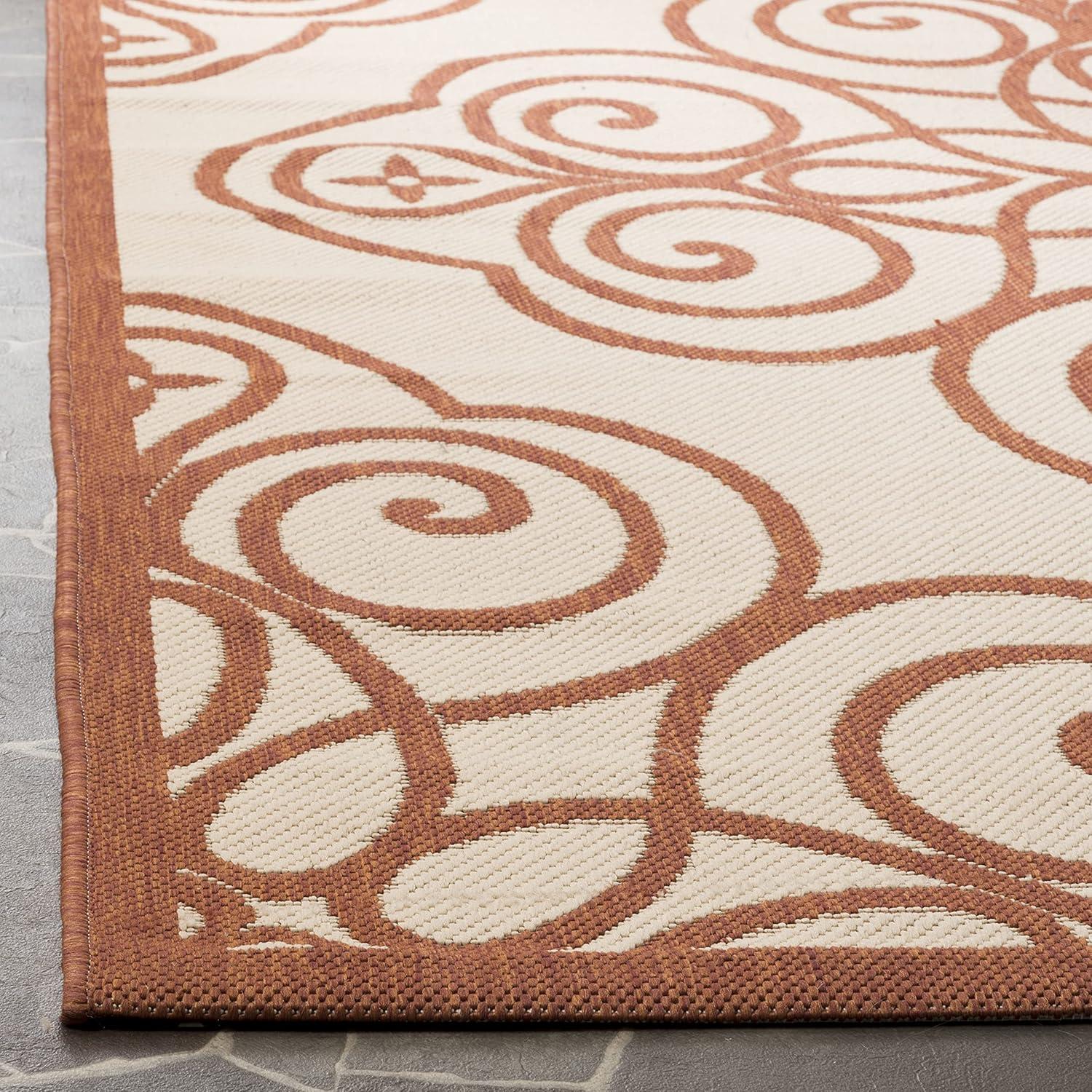 image:imageMartha Stewart x SAFAVIEH Outdoor Area Rug Collection 8 x 112 Cayenne Weather Resistant amp Washable Ideal for Patio Backyard Mudroom Deck Dining Space MSR4244231Cayenne