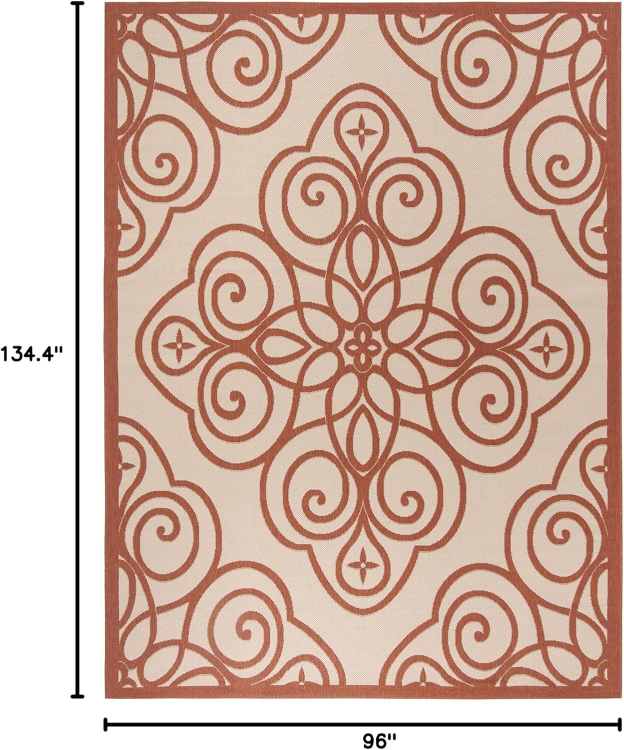 image:imageMartha Stewart x SAFAVIEH Outdoor Area Rug Collection 8 x 112 Cayenne Weather Resistant amp Washable Ideal for Patio Backyard Mudroom Deck Dining Space MSR4244231Cayenne