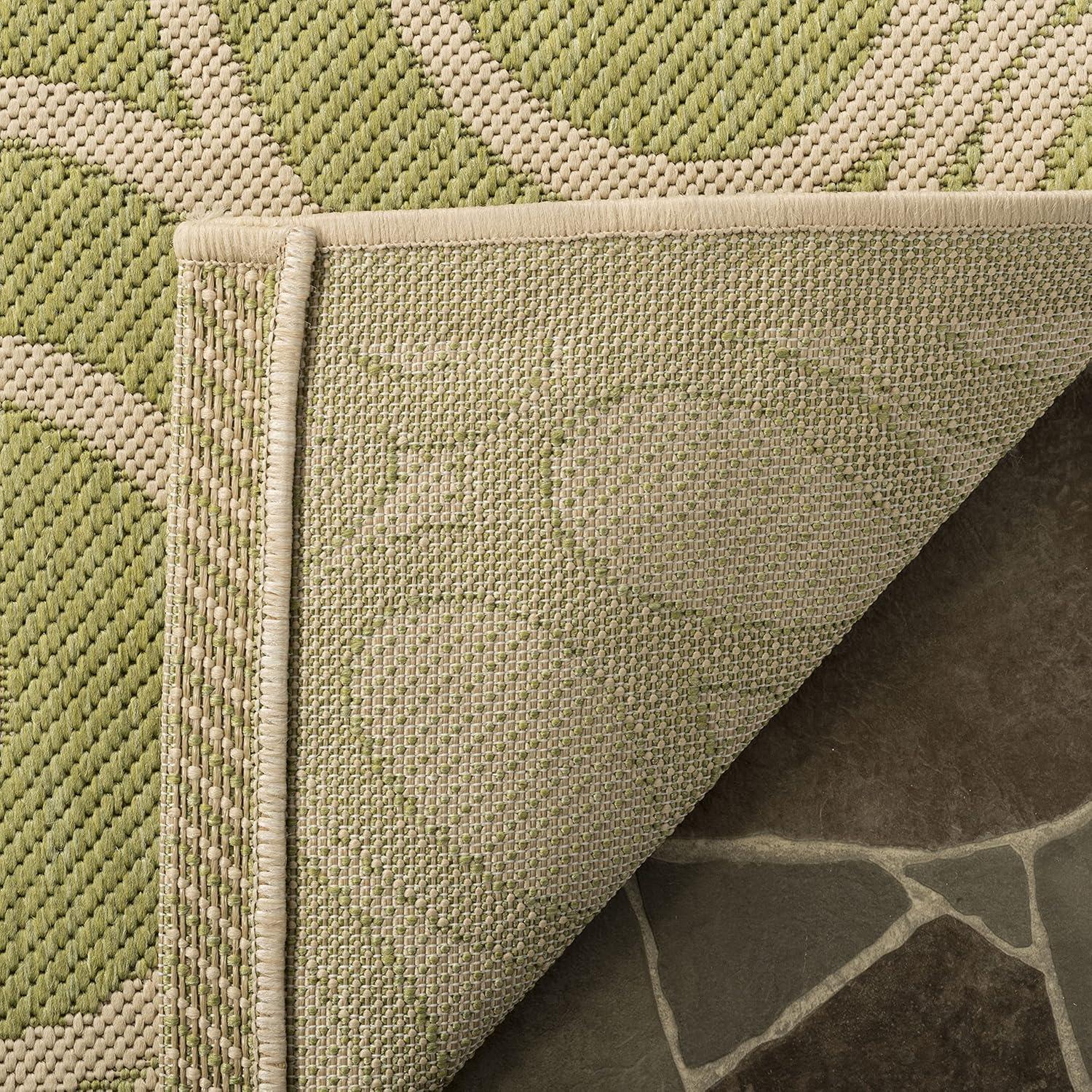 image:imageMartha Stewart x SAFAVIEH Outdoor Area Rug Collection 8 x 112 Cayenne Weather Resistant amp Washable Ideal for Patio Backyard Mudroom Deck Dining Space MSR4244231Lily Pad