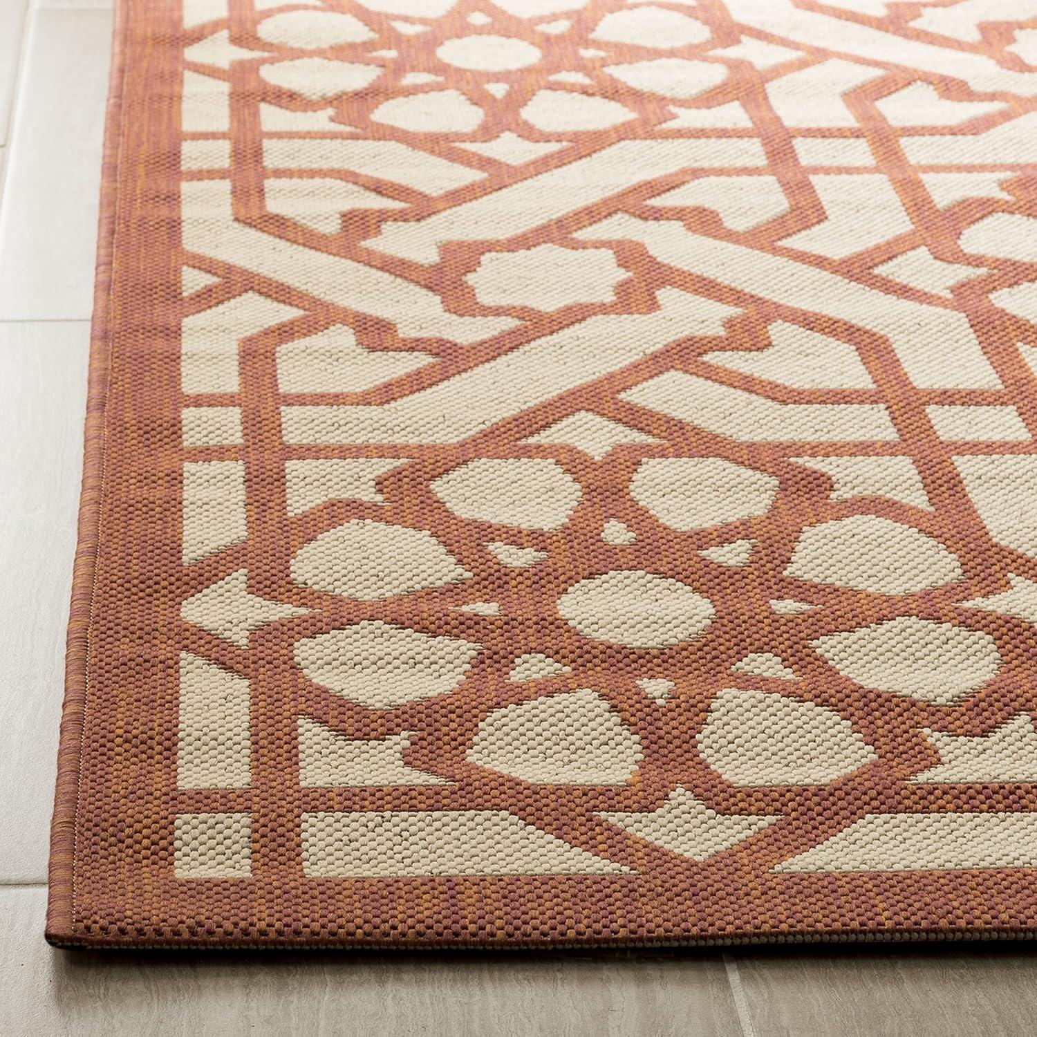 image:imageMartha Stewart x SAFAVIEH Outdoor Area Rug Collection 8 x 112 Sunken Pool Weather Resistant amp Washable Ideal for Patio Backyard Mudroom Deck Dining Space MSR4245213Cayenne