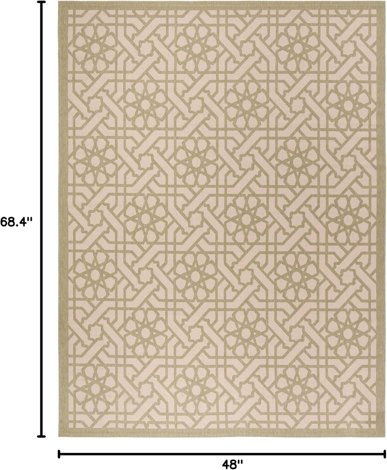 image:imageMartha Stewart x SAFAVIEH Outdoor Area Rug Collection 8 x 112 Sunken Pool Weather Resistant amp Washable Ideal for Patio Backyard Mudroom Deck Dining Space MSR4245213Lily Pad
