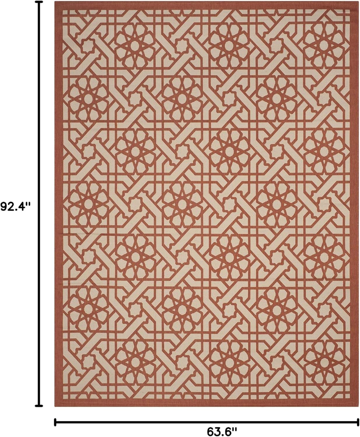 image:imageMartha Stewart x SAFAVIEH Outdoor Area Rug Collection 8 x 112 Sunken Pool Weather Resistant amp Washable Ideal for Patio Backyard Mudroom Deck Dining Space MSR4245213Cayenne