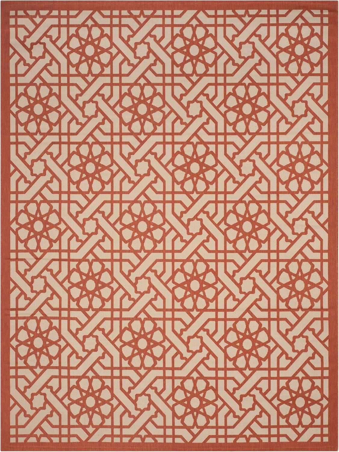 image:imageMartha Stewart x SAFAVIEH Outdoor Area Rug Collection 8 x 112 Sunken Pool Weather Resistant amp Washable Ideal for Patio Backyard Mudroom Deck Dining Space MSR4245213Cayenne