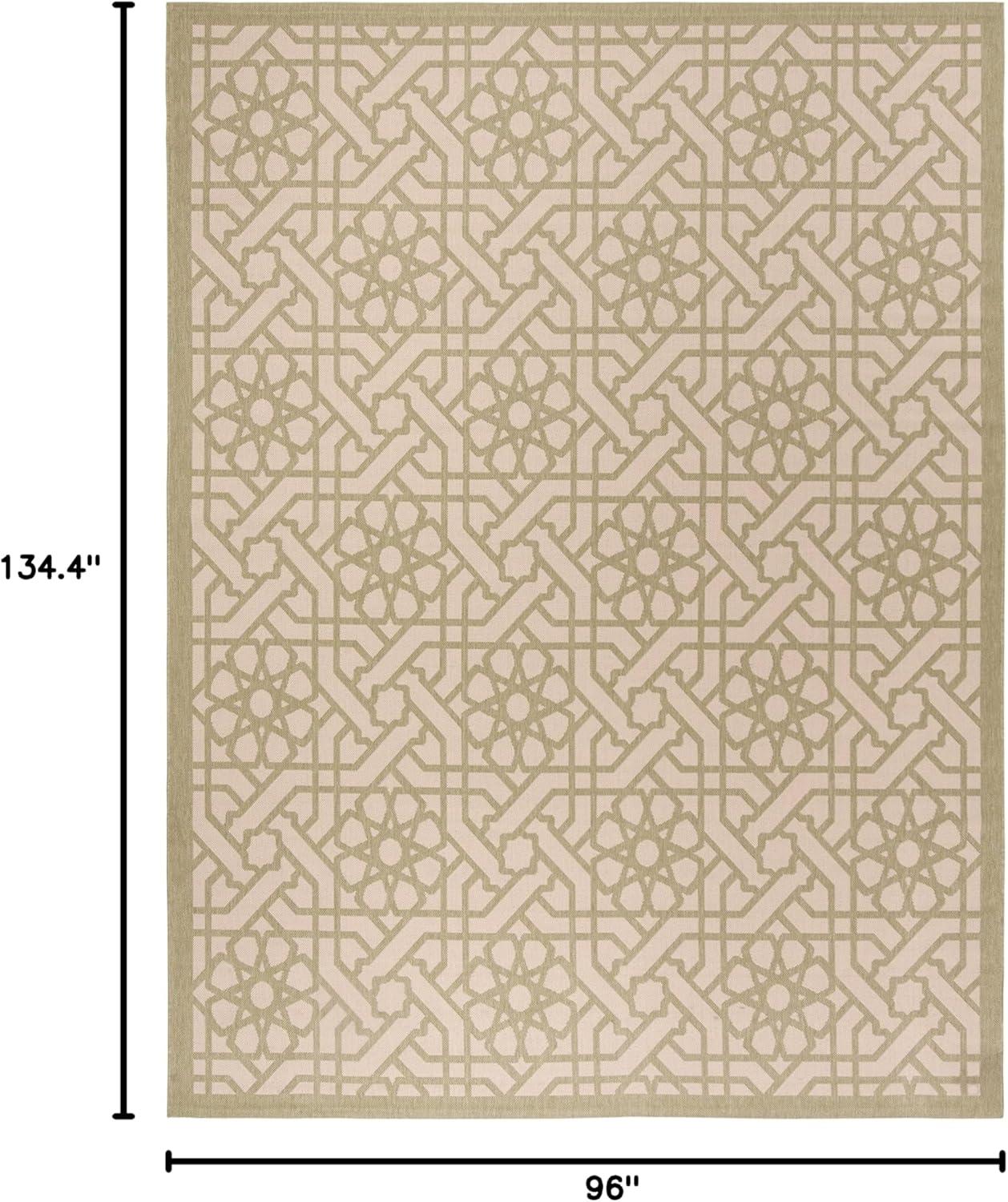 image:imageMartha Stewart x SAFAVIEH Outdoor Area Rug Collection 8 x 112 Sunken Pool Weather Resistant amp Washable Ideal for Patio Backyard Mudroom Deck Dining Space MSR4245213Lily Pad
