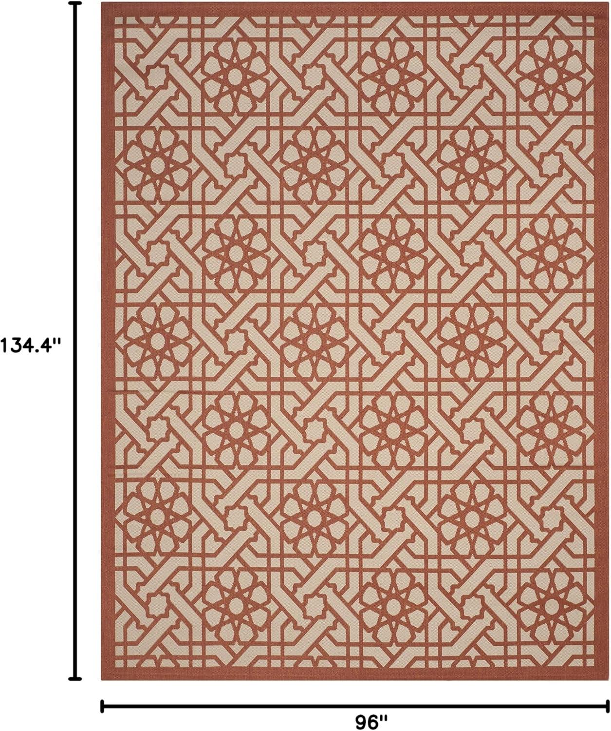 image:imageMartha Stewart x SAFAVIEH Outdoor Area Rug Collection 8 x 112 Sunken Pool Weather Resistant amp Washable Ideal for Patio Backyard Mudroom Deck Dining Space MSR4245213Cayenne