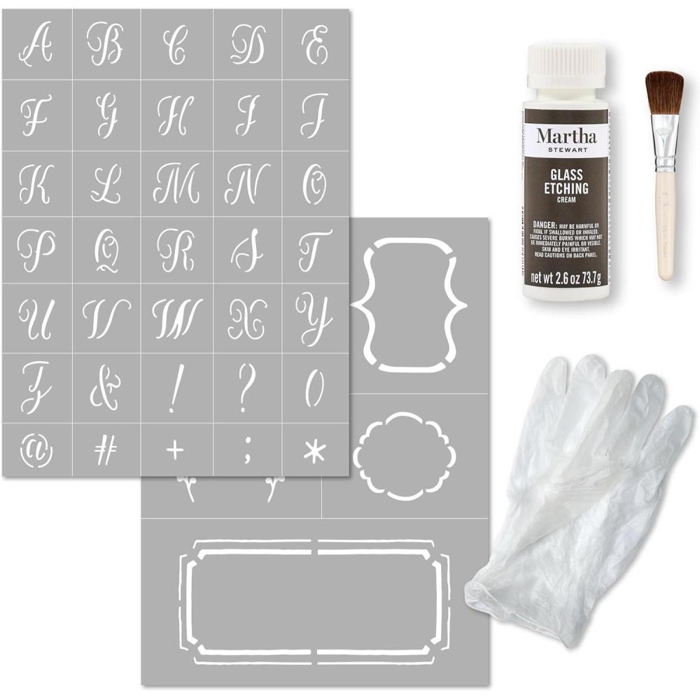 image:imageMartha Stewart Vinyl Stencil Kit 6 Pc Script