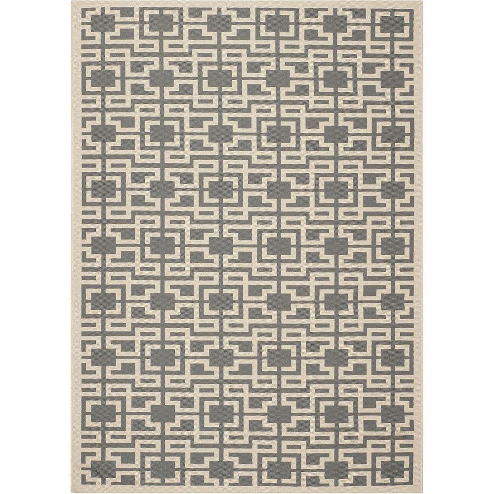 image:imageMartha Stewart x SAFAVIEH Outdoor Area Rug Collection  8 x 112 Anthracite amp Beige Weather Resistant amp Washable Ideal for Patio Backyard Mudroom Deck Dining Space MSR4281246