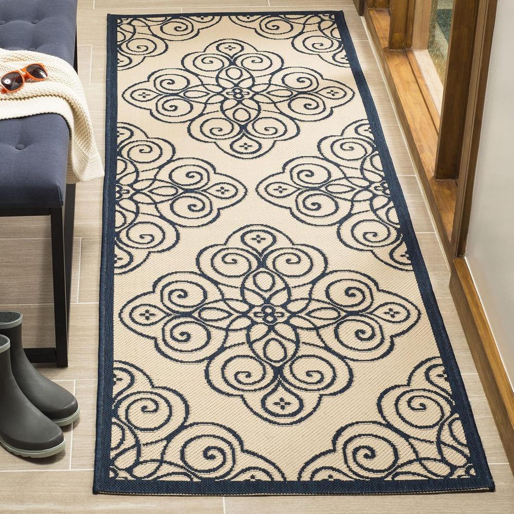 image:imageMartha Stewart x SAFAVIEH Outdoor Area Rug Collection 8 x 112 Cayenne Weather Resistant amp Washable Ideal for Patio Backyard Mudroom Deck Dining Space MSR4244231Mariner