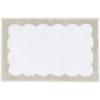Martha Stewart – Bath Rug, Plush 100% Yarn-Dye Knit Rug, Soft Cushioned Feel Bathroom Rug with Skid-Resistant Latex Rubber Backing (Skylands Border Linen/White, 60″ x 22″)(Bedford Scallop White/Linen)