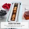 Martha Stewart 2 Slice Long Slot Toaster, Extra Wide for Sourdough & Bagels, 10 Setting Shade Control, Removable Crumb Tray, Self-Centering Design, Defrost/Reheat, Cancel, Slim Space-Saving, Linen(Sky Blue)