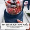 Martha Stewart 3 Cup Electric Food Chopper, Vegetable & Herb Mini Food Processor, 24oz BPA-Free Bowl, Stainless Steel Blades, Pour Spout, Dicing, Mincing, Chop & Puree, Dishwasher Safe, Linen(Indigo Blue)