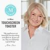 Martha Stewart 4 Slice Toaster, 10 Shade Settings with Defrost, Cancel, Bagel & Gluten-Free, Extra-Wide Self-Centering Slots for Waffles & Artisan Bread, Removable Crumb Tray, Cord Wrap, 1800W, Linen(Linen White)