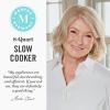 Martha Stewart 8 QT Slow Cooker, Programmable with Timer, 3 Heat Settings (Low, High, Warm), Nonstick Ceramic Removable Crock, Stovetop & Oven Safe, Glass Lid, Simmer, Reheat, Warm, Linen(Linen White)