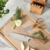 Martha Stewart Austenwood 15-Piece Knife Block Set, German Stainless Steel Kitchen Knives with Forged Italian Olive Wood Handle