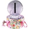 Martha Stewart Dutch Oven Carrier, Insulated Casserole Tote with Padded Handle, Zipper Closure, Fits Most 6-7 Qt. Dutch Ovens & Bakeware for Potlucks and Hosting (Floral)