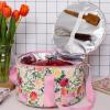 Martha Stewart Dutch Oven Carrier, Insulated Casserole Tote with Padded Handle, Zipper Closure, Fits Most 6-7 Qt. Dutch Ovens & Bakeware for Potlucks and Hosting (Floral)