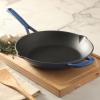 Martha Stewart Gatwick 12” Enameled Cast Iron Skillet, PFAS-Free, Classic Red Exterior with Matte Black Enamel Interior, Rust Resistant, Oven Safe(Classic Blue)