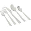 Martha Stewart Torino 20-Piece Gold Flatware Set, Service for 4 – Stainless Steel Silverware w/PVD Gold Handle, Mirror Polish – Dishwasher Safe, Rust Resistant, Chip Resistant – Glamorous Utensil Set(Silver (Chiggi))