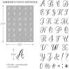Martha Stewart Vinyl Stencil Kit, 6 Pc, Script