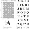 Martha Stewart Vinyl Stencil Kit, 6 Pc, Serif
