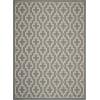 Martha Stewart x SAFAVIEH Outdoor Area Rug Collection – 8′ x 11’2″, Anthracite & Beige, Weather Resistant & Washable, Ideal for Patio, Backyard, Mudroom, Deck, Dining Space (MSR4274-246)