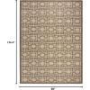 Martha Stewart x SAFAVIEH Outdoor Area Rug Collection – 8′ x 11’2″, Beige & Brown, Weather Resistant & Washable, Ideal for Patio, Backyard, Mudroom, Deck, Dining Space (MSR4281-232)