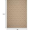 Martha Stewart x SAFAVIEH Outdoor Area Rug Collection – 8′ x 11’2″, Brown & Beige, Weather Resistant & Washable, Ideal for Patio, Backyard, Mudroom, Deck, Dining Space (MSR4274-242)