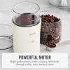 Martha Stewart Electric Coffee & Spice Grinder, Dual 2.5oz Removable Bowls, Storage Lids, Stainless Steel Blades, One Touch Pulse Control, 2-in-1 Compact, Beans & Spices, Herbs & Nuts, Linen White(Linen White)
