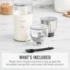 Martha Stewart Electric Coffee & Spice Grinder, Dual 2.5oz Removable Bowls, Storage Lids, Stainless Steel Blades, One Touch Pulse Control, 2-in-1 Compact, Beans & Spices, Herbs & Nuts, Linen White(Linen White)