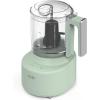 Martha Stewart 3 Cup Electric Food Chopper, Vegetable & Herb Mini Food Processor, 24oz BPA-Free Bowl, Stainless Steel Blades, Pour Spout, Dicing, Mincing, Chop & Puree, Dishwasher Safe, Linen(Honeydew Green)