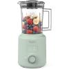 Martha Stewart 50oz Countertop Blender, Smoothie, Margarita & Ice Crushing Blender, BPA-Free Pitcher, 3 Speeds, 5 Presets, Auto-Clean Function, Dishwasher Safe, Stainless Steel Blades, Linen Cream(Honeydew Green)