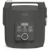 Martha Stewart Rice Cooker, 4 Cup (Uncooked) / 8 Cup (Cooked), Ceramic Non-Stick Removable Pot, Keep Warm, Measure Markings, Steam Basket, Brown & Sushi Rice, Quick Cook, Quinoa, Grains, Oats, Linen White(Caviar Gray)