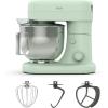 Martha Stewart  Tilt-Head Stand Mixer, 12 Speed, 5.3QT Stainless Steel Bowl, Splash Guard with Pour Chute, Whisk, Dough Hook, Flat Beater, Electric Kitchen Baking Mixer, Bread, Cake, Whip, Linen White(Honeydew Green)