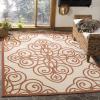 Martha Stewart x SAFAVIEH Outdoor Area Rug Collection – 8′ x 11’2″, Cayenne, Weather Resistant & Washable, Ideal for Patio, Backyard, Mudroom, Deck, Dining Space (MSR4244-231)(Cayenne)
