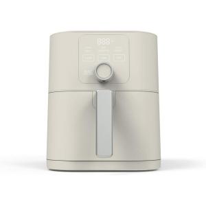 Martha Stewart 6QT Air Fryer, 6-in-1, Bake, Broil, Roast, Air Fry, Dehydrate, Reheat, Ceramic Non-Stick Basket, Crispy Results Fast, 400°F Max Temp, Shake Reminder, Auto Shut-Off, Linen Cream(Linen White)
