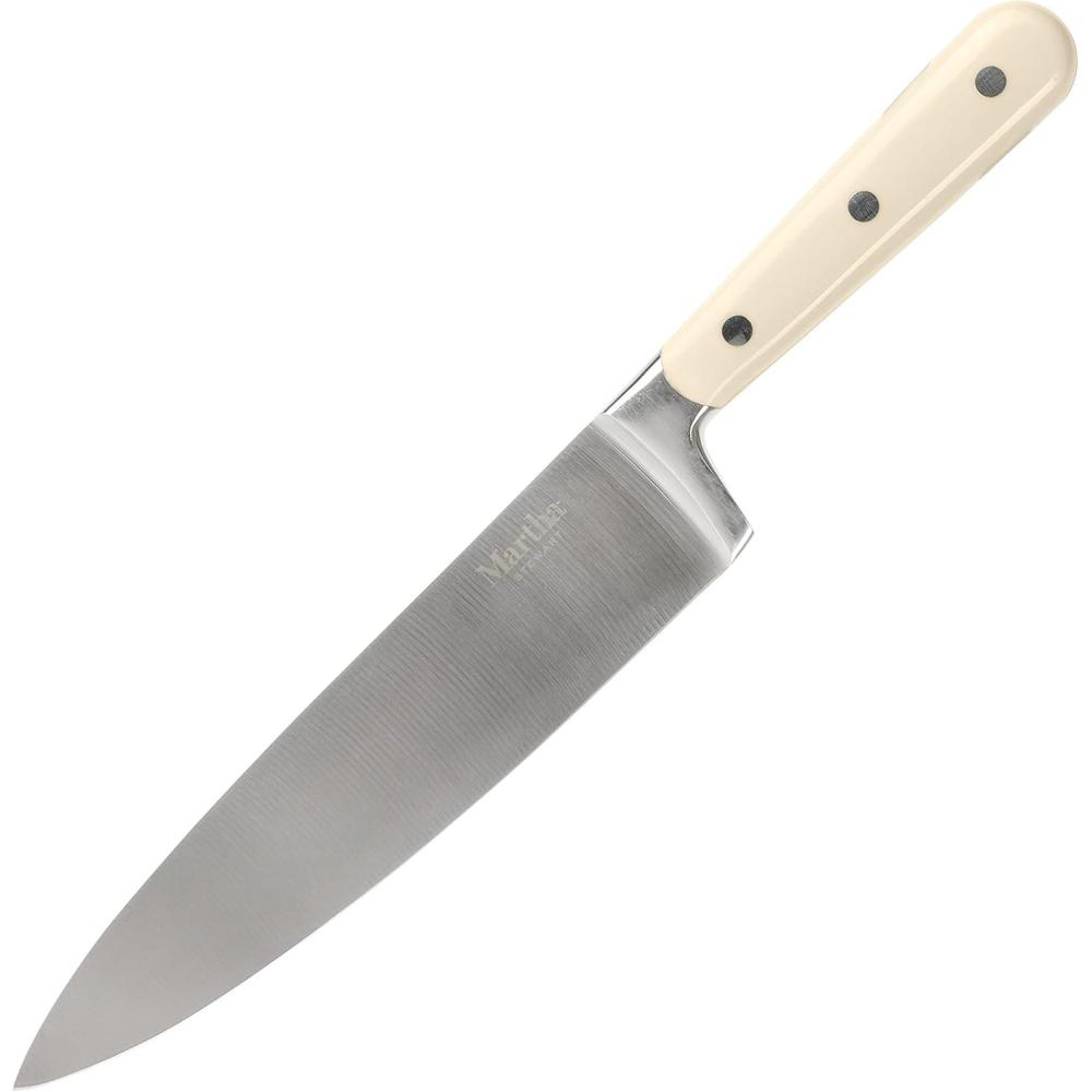 image:imageMartha Stewart 8 Inch Forged Triple Riveted Stainless Steel Chef Knife LinenLinen Chefs Knife