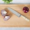 Martha Stewart 8 Inch Forged Triple Riveted Stainless Steel Chef Knife – Linen(Linen (Chef’s Knife))