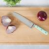 Martha Stewart 8 Inch Forged Triple Riveted Stainless Steel Chef Knife – Linen(Martha Blue (Chef’s Knife))