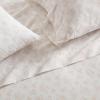 Martha Stewart – Twin Size Sheet Set, Crisp & Tailored Bedding with a Smooth Cotton Percale Feel, Deep Pocket, Bed Sheets with Matching Pillowcase & Fitted Sheet (Dotted Stripe Yellow)(Floral White)